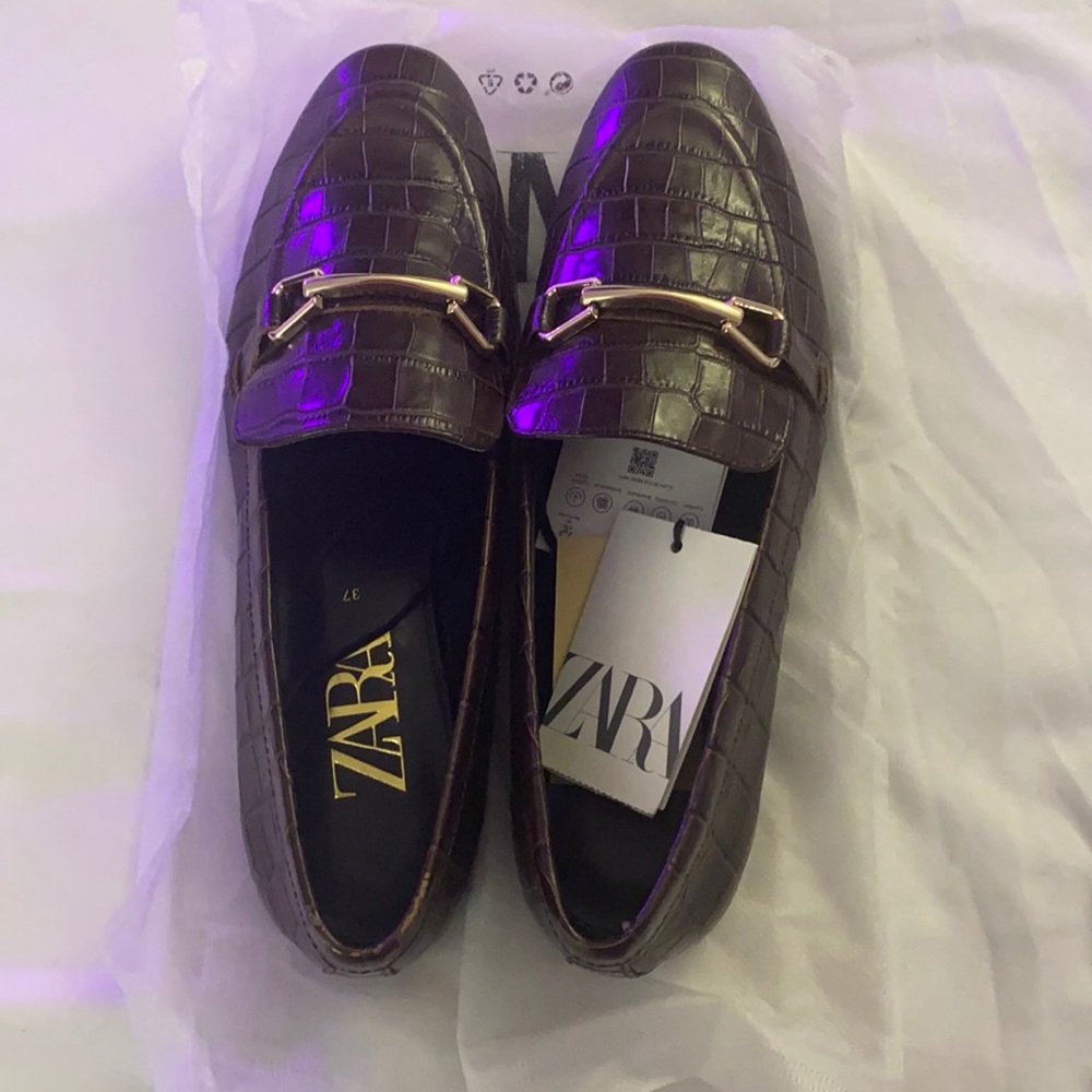 COPY - Zara Leather Flat Shoes